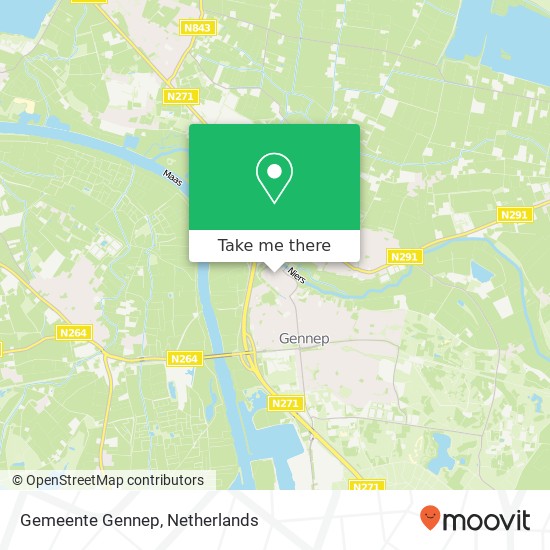 Gemeente Gennep map