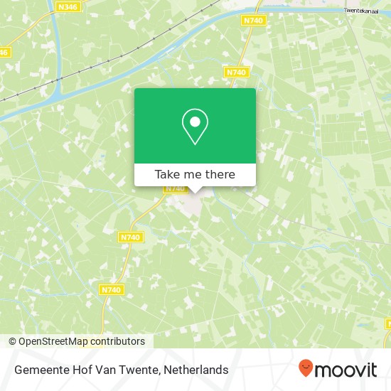 Gemeente Hof Van Twente map
