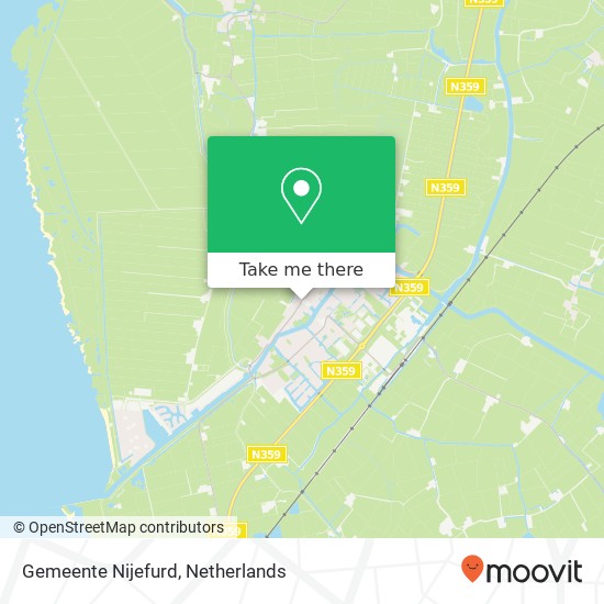 Gemeente Nijefurd Karte