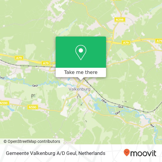 Gemeente Valkenburg A/D Geul map