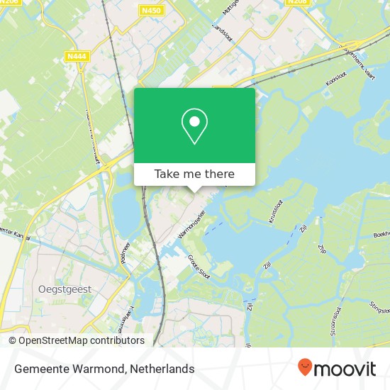 Gemeente Warmond map