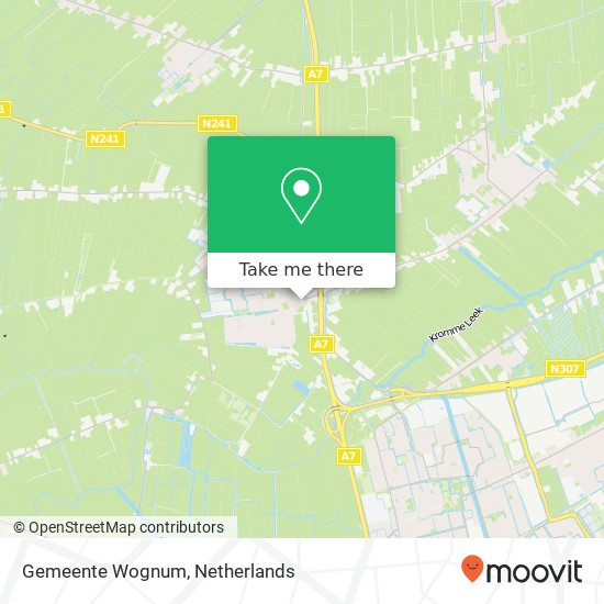 Gemeente Wognum map