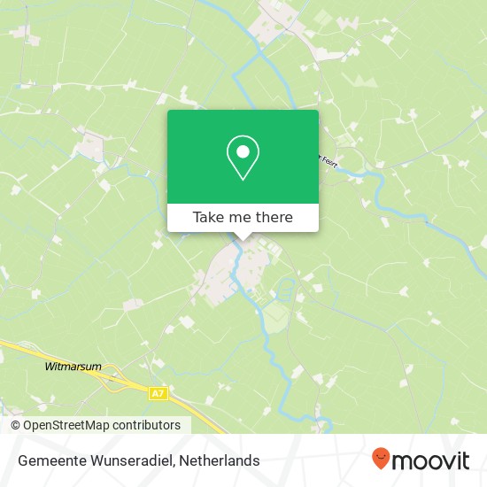 Gemeente Wunseradiel map