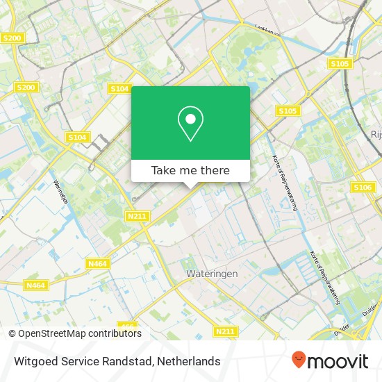 Witgoed Service Randstad map