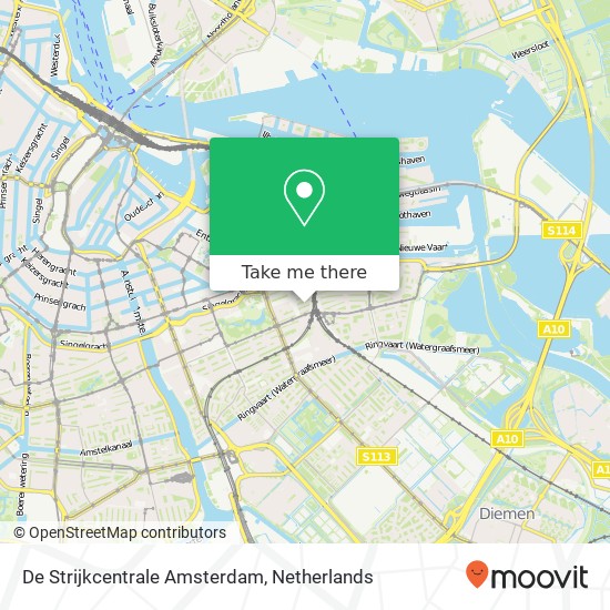 De Strijkcentrale Amsterdam map