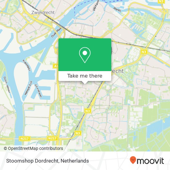 Stoomshop Dordrecht map