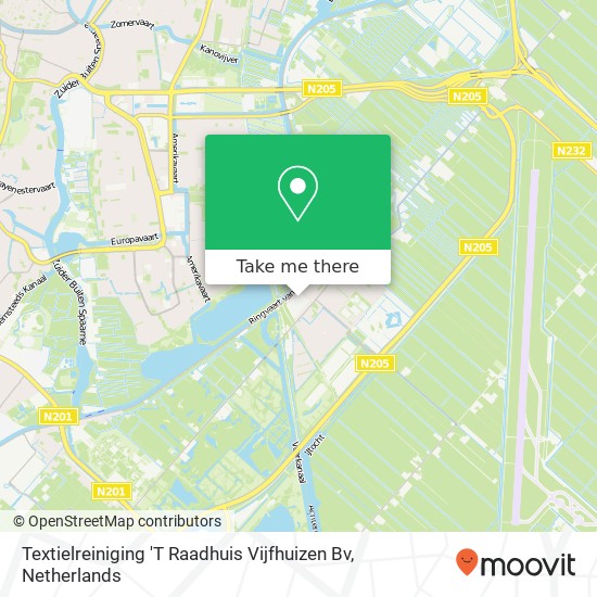 Textielreiniging 'T Raadhuis Vijfhuizen Bv map