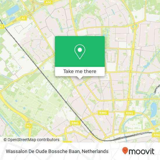 Wassalon De Oude Bossche Baan map