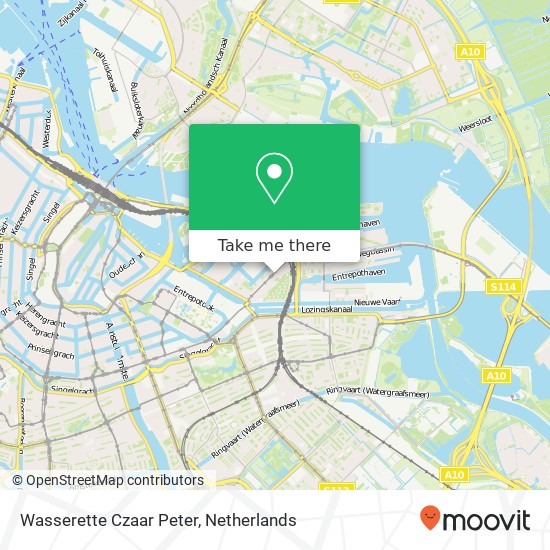 Wasserette Czaar Peter map