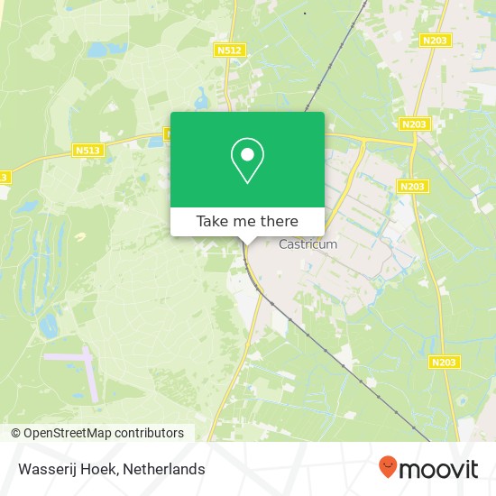 Wasserij Hoek map