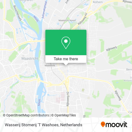 Wasserij Stomerij 'T Washoes map