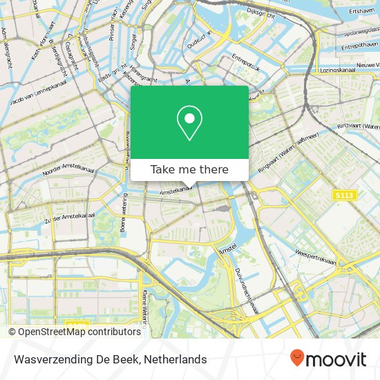 Wasverzending De Beek map