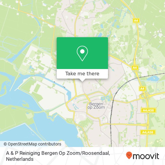 A & P Reiniging Bergen Op Zoom / Roosendaal Karte