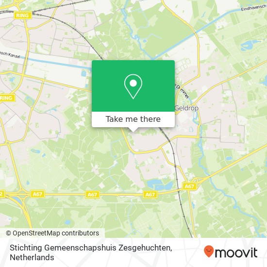 Stichting Gemeenschapshuis Zesgehuchten Karte