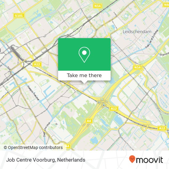 Job Centre Voorburg map