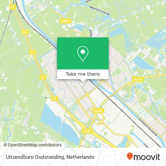 Uitzendburo Oudstanding map