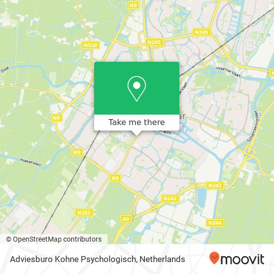 Adviesburo Kohne Psychologisch map