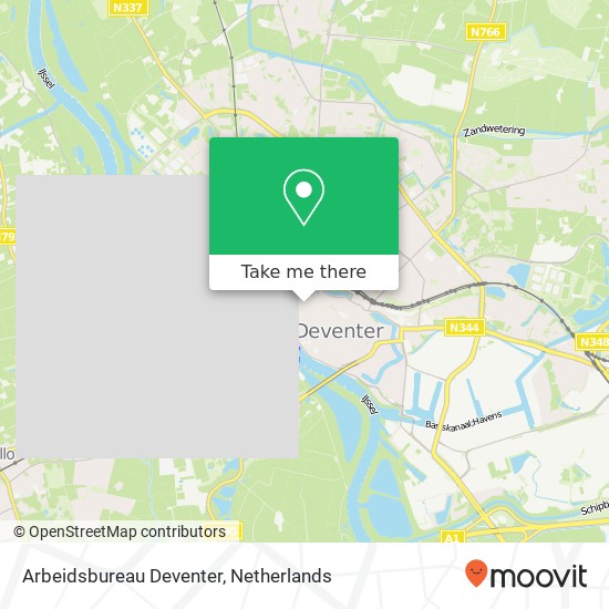 Arbeidsbureau Deventer map