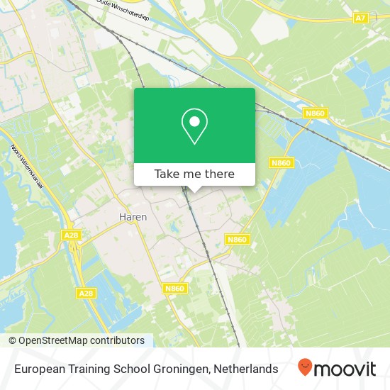 European Training School Groningen Karte