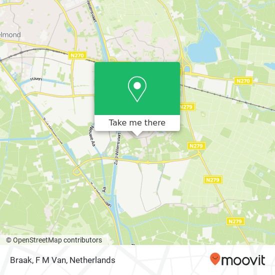 Braak, F M Van map