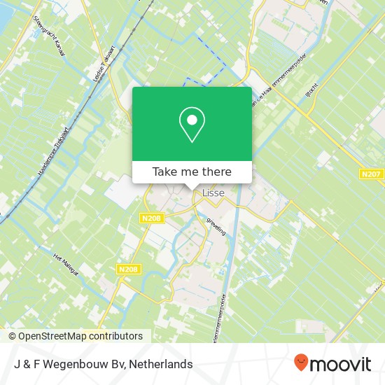 J & F Wegenbouw Bv map