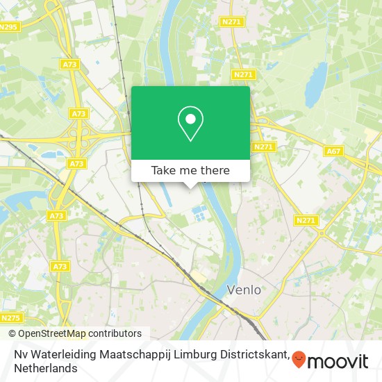 Nv Waterleiding Maatschappij Limburg Districtskant map