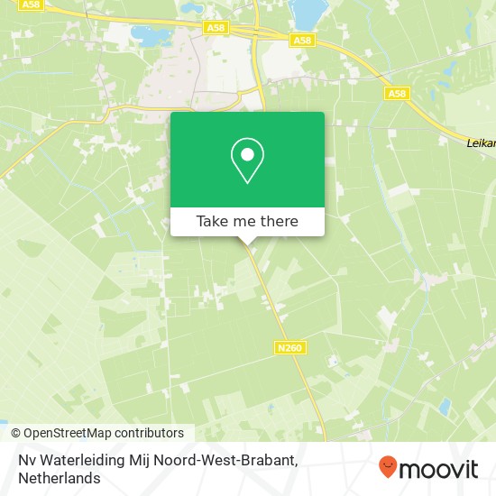 Nv Waterleiding Mij Noord-West-Brabant map