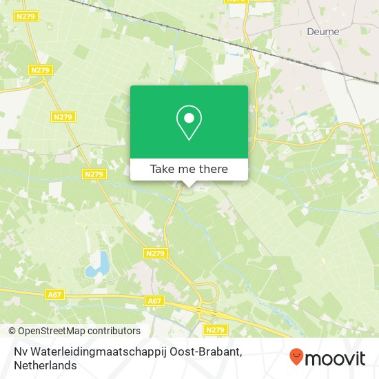 Nv Waterleidingmaatschappij Oost-Brabant Karte