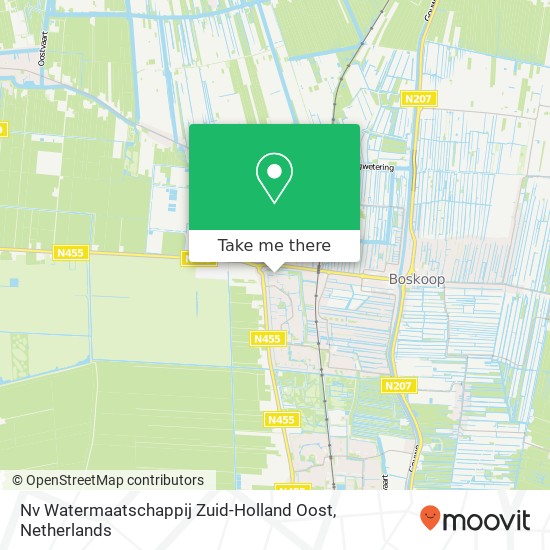 Nv Watermaatschappij Zuid-Holland Oost map