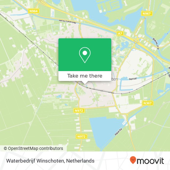 Waterbedrijf Winschoten map