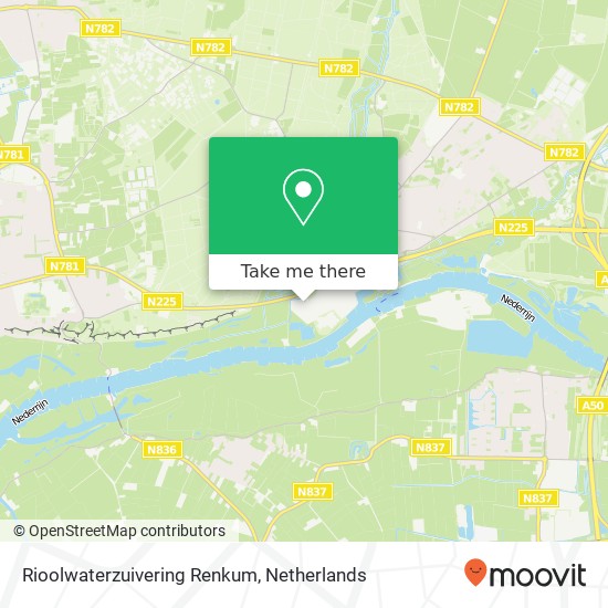 Rioolwaterzuivering Renkum map