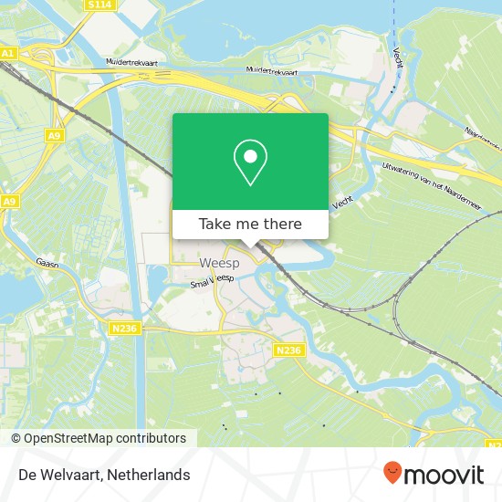 De Welvaart map