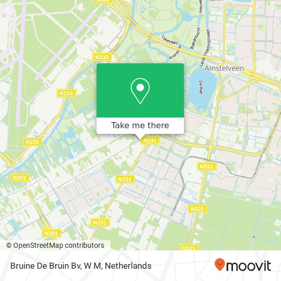 Bruine De Bruin Bv, W M map