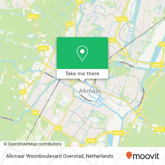 Alkmaar Woonboulevard Overstad Karte