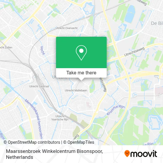 Maarssenbroek Winkelcentrum Bisonspoor map