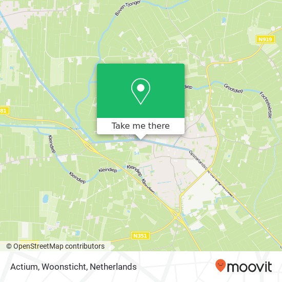 Actium, Woonsticht map