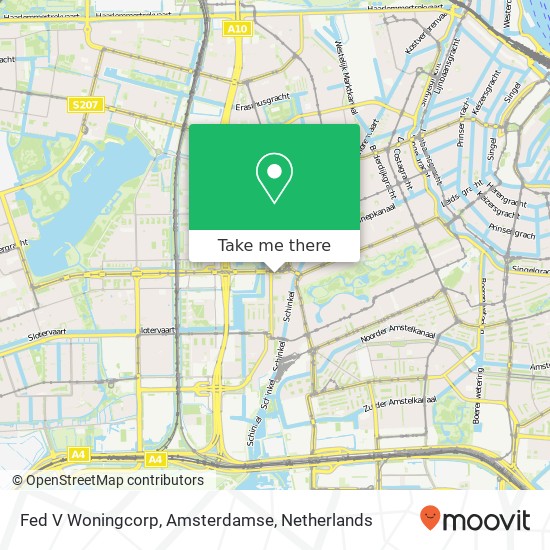 Fed V Woningcorp, Amsterdamse map