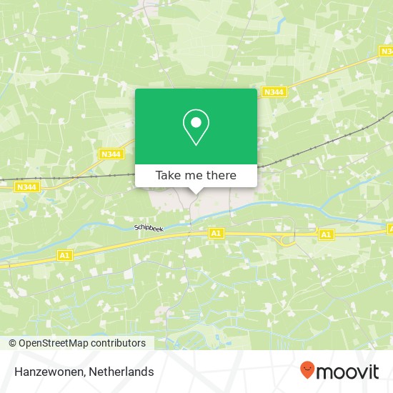 Hanzewonen map