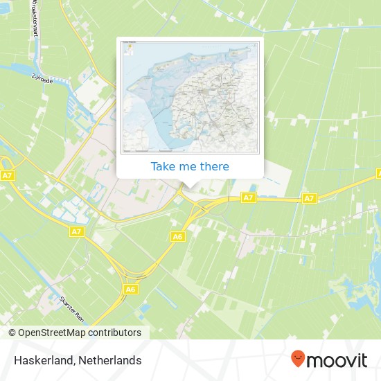 Haskerland map