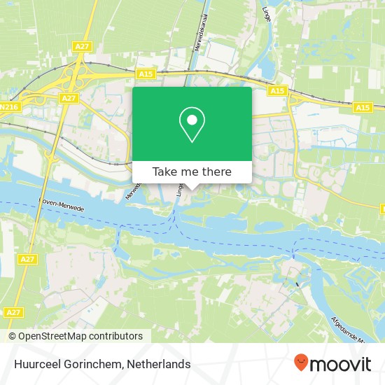 Huurceel Gorinchem map