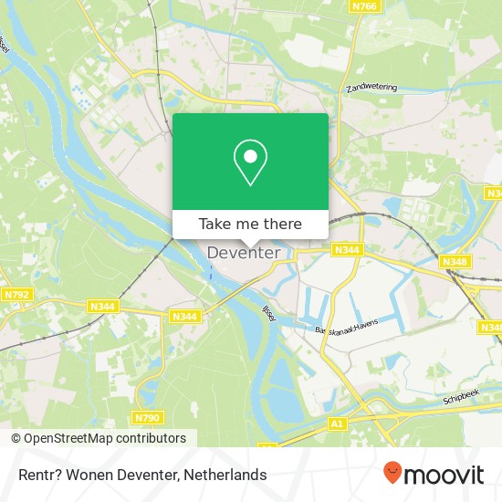 Rentr? Wonen Deventer map