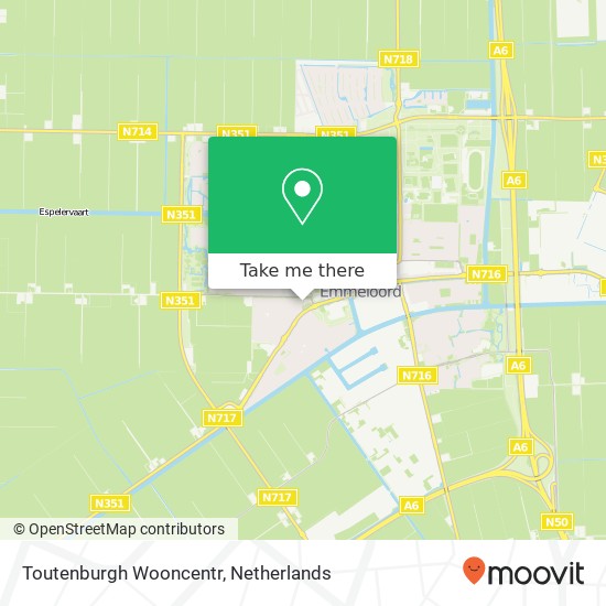 Toutenburgh Wooncentr map