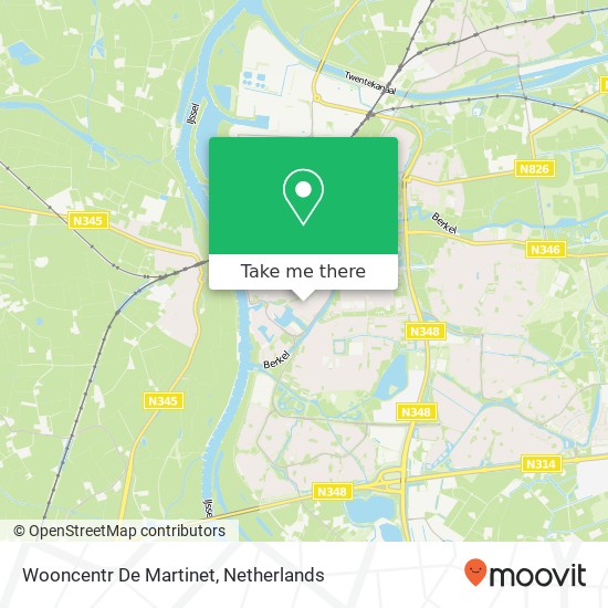 Wooncentr De Martinet map