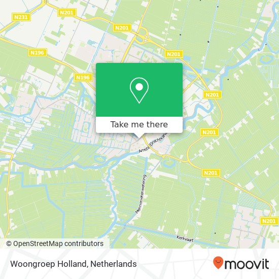 Woongroep Holland map