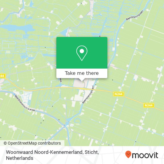 Woonwaard Noord-Kennemerland, Sticht Karte