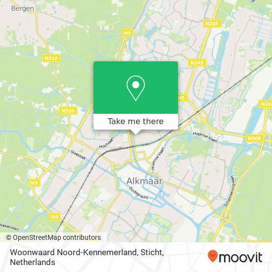 Woonwaard Noord-Kennemerland, Sticht map