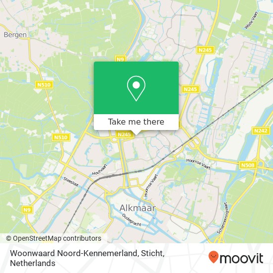 Woonwaard Noord-Kennemerland, Sticht map