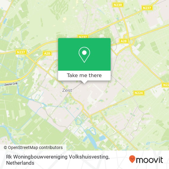 Rk Woningbouwvereniging Volkshuisvesting map