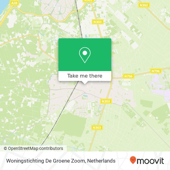 Woningstichting De Groene Zoom Karte