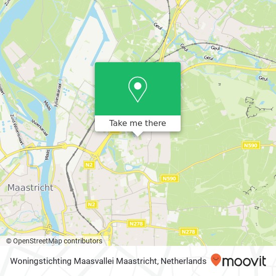 Woningstichting Maasvallei Maastricht map